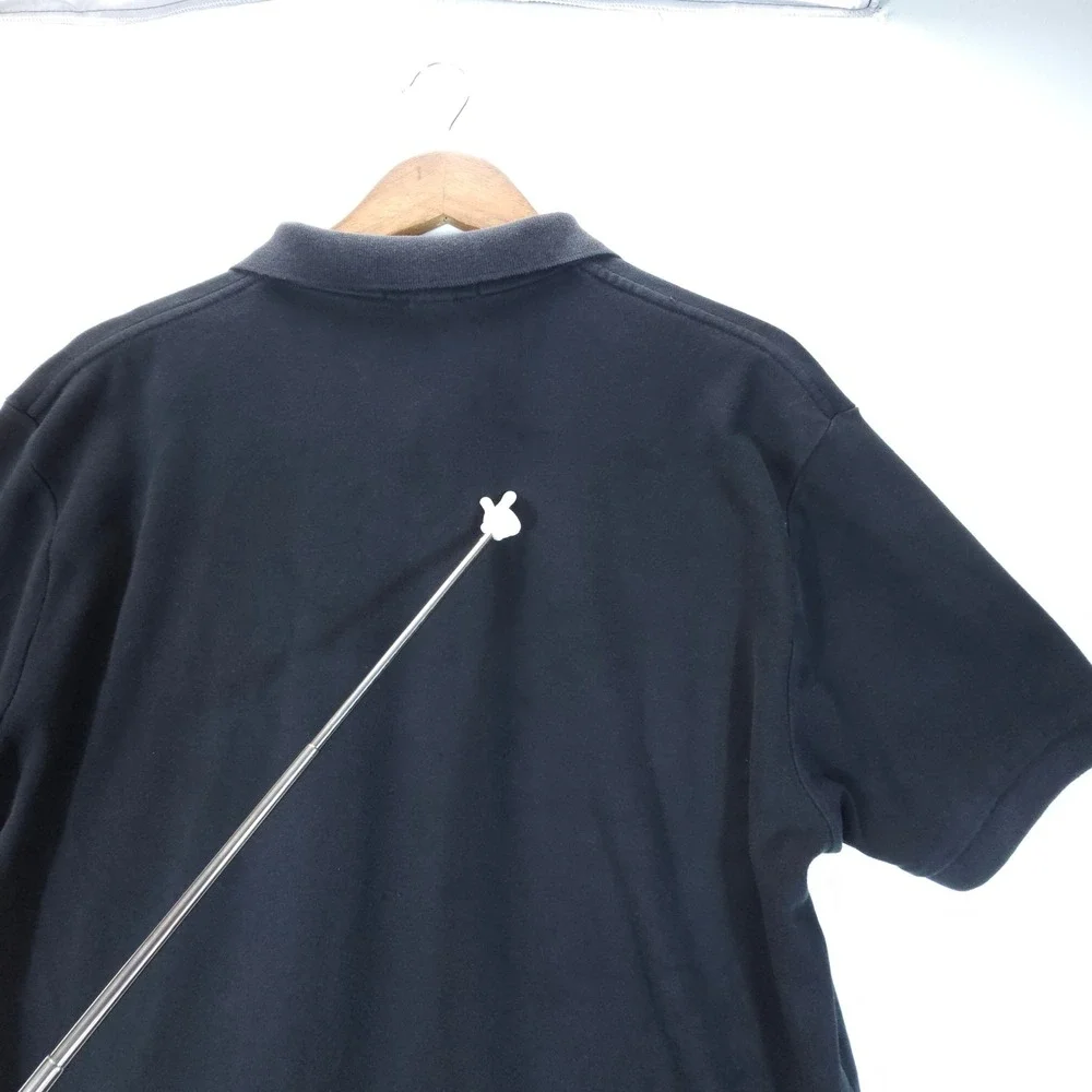 Vintage Polo Ralph Lauren Men L Black Red Pony Logo Streetwear Short Sleeve Polo